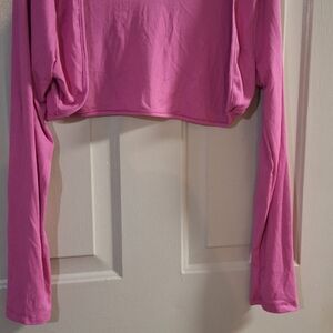 Elegant Pink Long Sleeve Women's Top